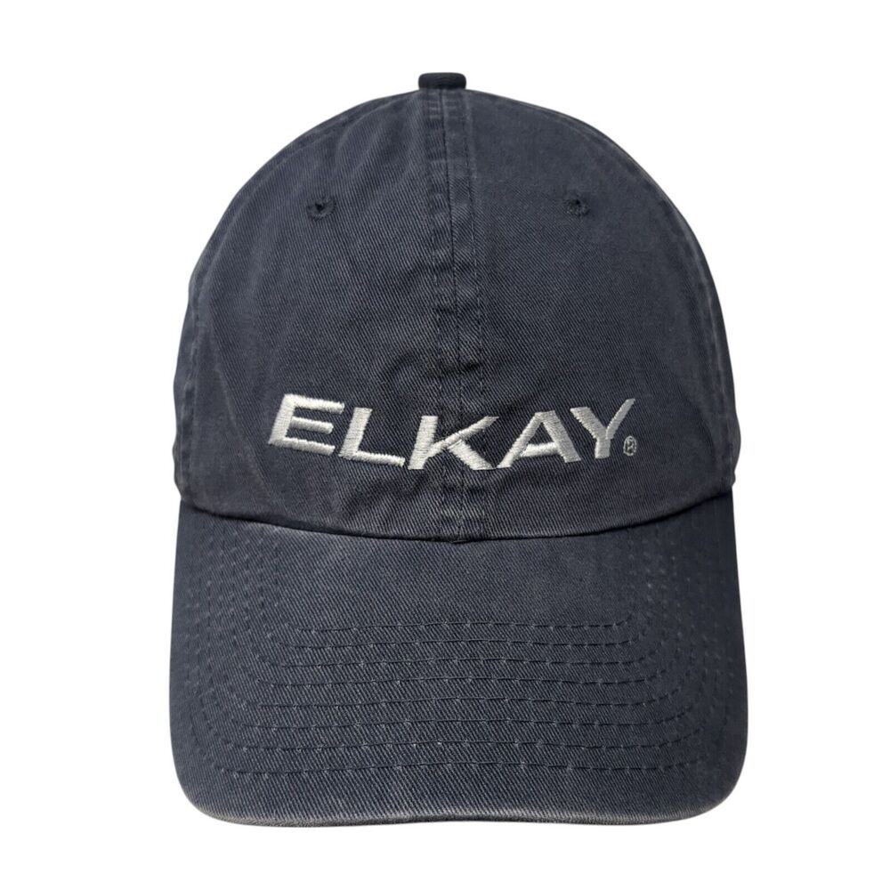 Elkay Fitted Hat Blue XL Embroidered OC Genuine Quality Solid 6 Panel